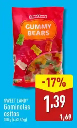 ALDI SWEET LAND® Gominolas ositos oferta