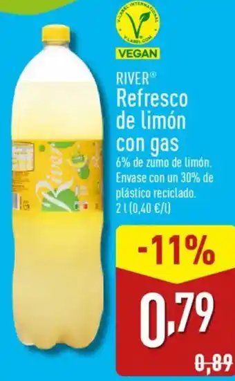 ALDI RIVER® Refresco de limón con gas oferta