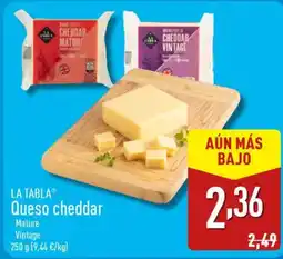 ALDI LA TABLAⓇ Queso cheddar oferta