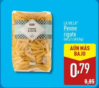 ALDI LA VILLAⓇ Penne rigate oferta