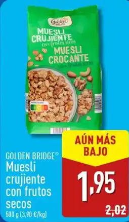 ALDI GOLDEN BRIDGEⓇ Muesli crujiente con frutos secos oferta