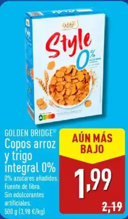 ALDI GOLDEN BRIDGE® Copos arroz y trigo integral 0% oferta