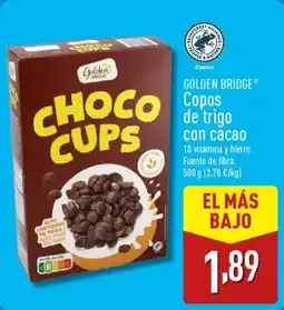 ALDI GOLDEN BRIDGE® Copos de trigo con cacao oferta