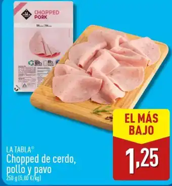 ALDI LA TABLAⓇ Chopped de cerdo, pollo y pavo oferta