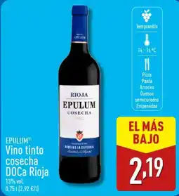 ALDI EPULUMⓇ Vino tinto cosecha DOCa Rioja oferta