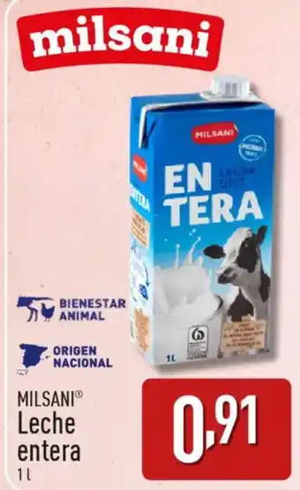 ALDI MILSANIⓇ Leche entera oferta