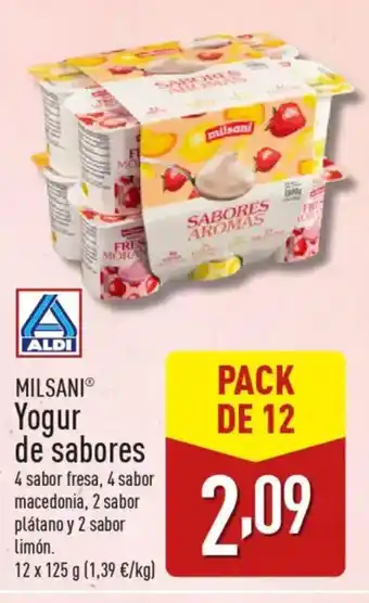 ALDI MILSANIⓇ Yogur de sabores oferta