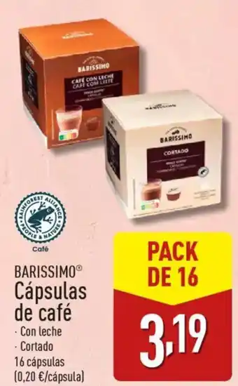 ALDI BARISSIMO® Cápsulas de café oferta