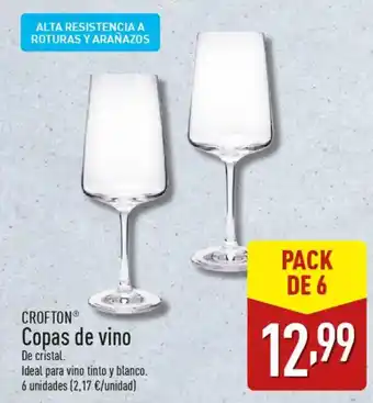 ALDI CROFTON® Copas de vino oferta