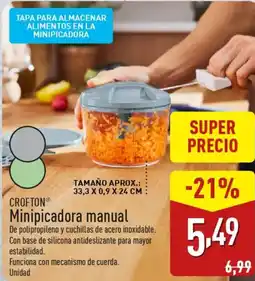 ALDI CROFTON® Minipicadora manual oferta