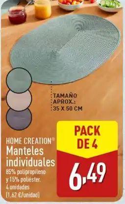 ALDI HOME CREATION® Manteles individuales oferta