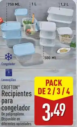 ALDI CROFTON® Recipientes para congelador oferta