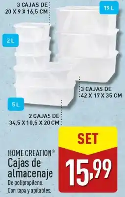 ALDI HOME CREATION® Cajas de almacenaje oferta