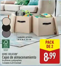 ALDI HOME CREATIONⓇ Cajas de almacenamiento oferta