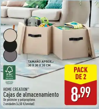 ALDI HOME CREATIONⓇ Cajas de almacenamiento oferta