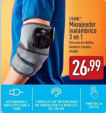 ALDI CRANEⓇ Masajeador inalámbrico 3 en 1 oferta