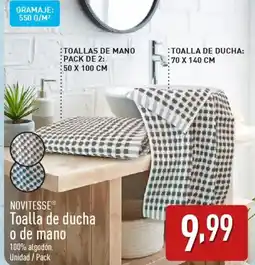 ALDI NOVITESSEⓇ® Toalla de ducha o de mano oferta