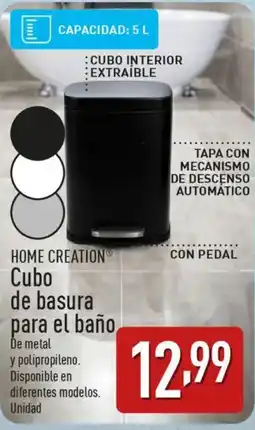 ALDI HOME CREATION Cubo de basura para el baño oferta