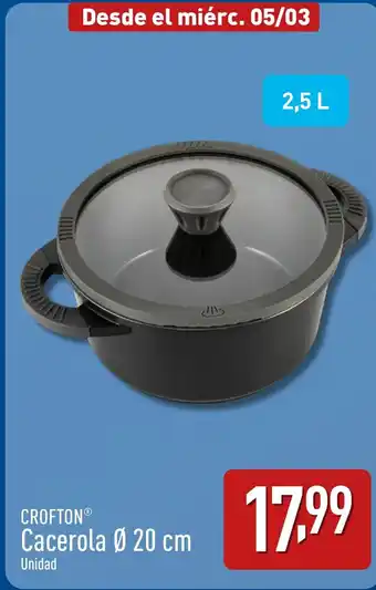 ALDI CROFTON® Cacerola Ø 20 cm oferta