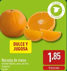 ALDI Naranja de mesa oferta