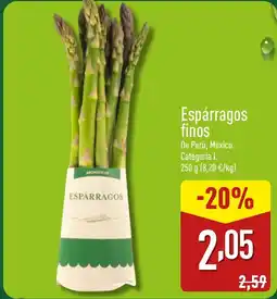 ALDI Espárragos finos oferta