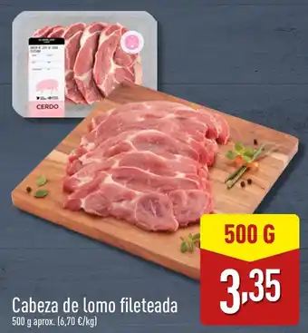 ALDI Cabeza de lomo fileteada oferta