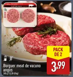 ALDI Burguer meat de vacuno angus oferta