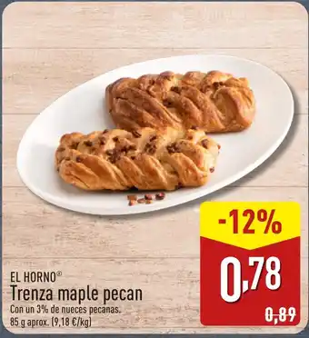 ALDI EL HORNO® Trenza maple pecan oferta