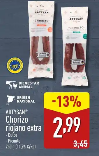 ALDI ARTYSANⓇ Chorizo riojano extra oferta