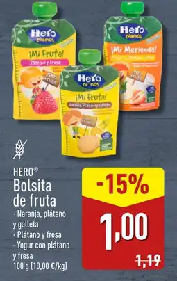 ALDI HERO® Bolsita de fruta oferta