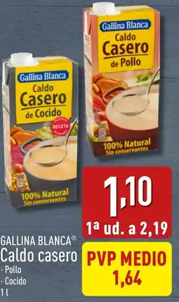 ALDI GALLINA BLANCA® Caldo casero oferta