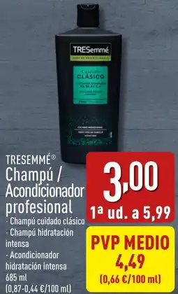 ALDI TRESEMMÉ® Champú Acondicionador profesional oferta