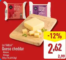 ALDI LA TABLAⓇ Queso cheddar oferta