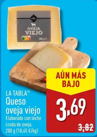 ALDI LA TABLAⓇ Queso oveja viejo oferta