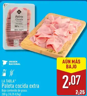 ALDI LA TABLAⓇ Paleta cocida extra oferta