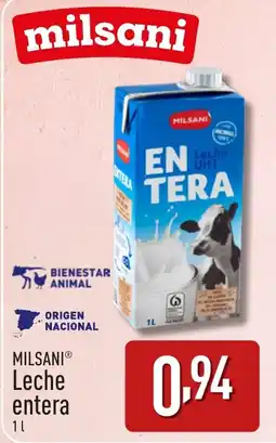 ALDI MILSANIⓇ Leche entera oferta