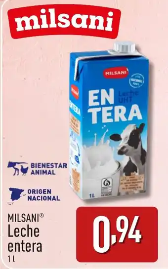 ALDI MILSANIⓇ Leche entera oferta