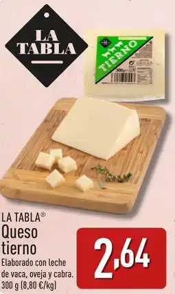 ALDI LA TABLAⓇ Queso tierno oferta