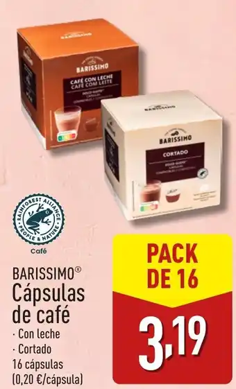 ALDI BARISSIMO® Cápsulas de café oferta