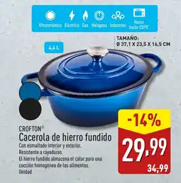 ALDI CROFTON® Cacerola de hierro fundido oferta