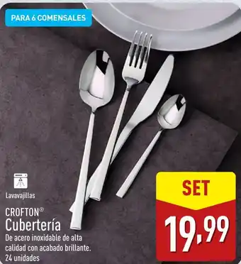 ALDI CROFTONⓇ Cubertería oferta