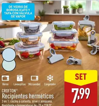 ALDI CROFTON® Recipientes herméticos oferta