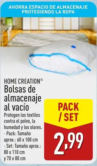 ALDI HOME CREATION® Bolsas de almacenaje al vacío oferta