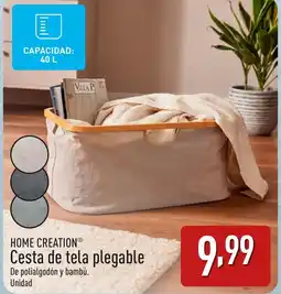 ALDI HOME CREATIONⓇ Cesta de tela plegable oferta