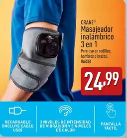 ALDI CRANE® Masajeador inalámbrico 3 en 1 oferta