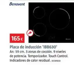 Bauhaus BENAVENT Placa de inducción 'IBB630' oferta