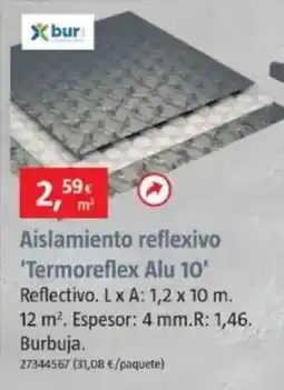 Bauhaus Aislamiento reflexivo 'Termoreflex Alu 10' oferta