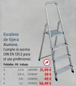 Bauhaus Escalera de tijera Aluminio. oferta