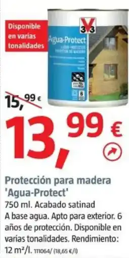 Bauhaus Protección para madera 'Agua-Protect' oferta