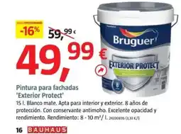 Bauhaus BRUGUER Pintura para fachadas 'Exterior Protect' oferta